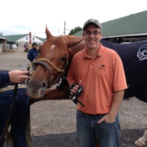 Rob Logsdon takes a moment to pose with "Danza" - he even shares a grin!