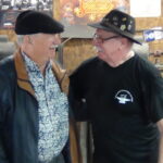 Lou Mueller (on left) traveled from St. Louis to see long time friend Roger Bockstaele.
