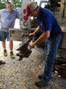 Conrad Trow, CJF making concave shoe