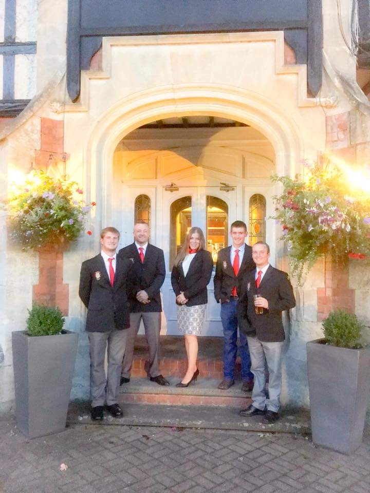 L-R: Travis Buck, Randy Brassard, Sara Vanderpol, Johnny Edwards, and Dan Corkery.