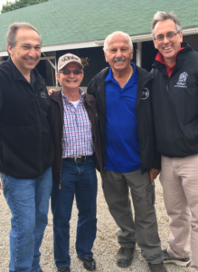 Photo: (L to R) Ray Amato Jr., Pat Day, Ray Amato and Rob Logsdon